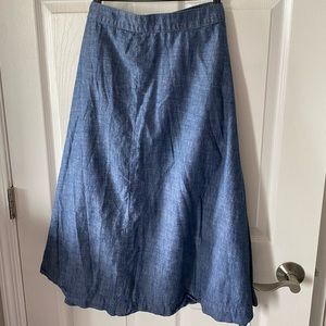 Denim circle skirt